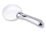 Chrome Illuminated Rim Free Magnifying Glass