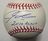 JOSH HAMILTON TEXAS RANGERS Autographed Hand Signed Official Rawlings Major League Baseball W/2010 MVP INSCRIPTION