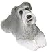 Schnauzer (Gray, Uncropped) Figurine, Apprx 7 Inches (K-9 Kreations Dog Sculpture) - Grey