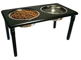 Posture Pro Adjustable Stainless Steel Double Diner 3 - Quart Black