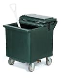 Mobile Ice Caddy, 125 Lb. Capacity, 4 Inch Casters, Black
