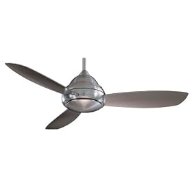 Contemporary F517-BN 52 Concept I Ceiling Fans Light and Remote Minka Aire Fans by Del Mar Designs-Minka-Aire
