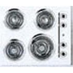 Summit : 24 inch Electric Cooktop, Porcelain top WHITE Summit : 24 inch Electric Cooktop, Porcelain top WHITE