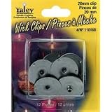 31M iSyuLTL. SL160  Candle Wick Clips, 12/Pkg: 20mm