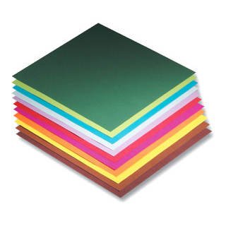 Origami Colored Folding Squares- 100 8x8 Inch Sheets
