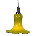 Checkolite 25322-71 Home Design Art Glass, 1-Light Pendant Brushed Nickel