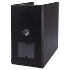 Clean Touch Antimicrobial Locking D-Ring Binder, 11 x 8 1/2, 6 Capacity, Black