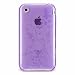 Light Orchid Purple Butterfly Flower Garden Crystal Soft Skin Candy Silicone Case for Apple Iphone 3g 3gs