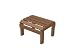 Recycled Earth-Friendly Outdoor Patio Reclining Adirondack Ottoman - Raw Sienna