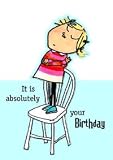 Charlie & Lola Birthday Card *Chair*
