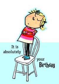 Charlie & Lola Birthday Card *Chair*