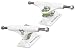 Destructo Mid (Set of 2) Skateboard Trucks - 5.0 Inch - White Hanger / White Base