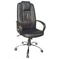 Direct-siege - Fauteuil de bureau Siliven - Cuir noir