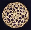 Peach Hair Net Crocheted Hair Bun Cover- MEDIUM