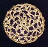 Peach Hair Net Crocheted Hair Bun Cover- LARGE