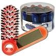 Luxor Pro Specialty Swing Out Vent Brush/Mirror 24 Pieces Assorted Colors
