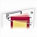LYNK 601700DS Over Cabinet Door Organizer With Pivoting Towel Bar - Chrome