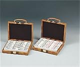 Standard D-12 Black Dots In Attache Case - Dominoes Attache/Boxes