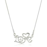 Love Peace And Hope Silver Love Pendant