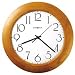 Howard Miller Santa Fe Wall Clock, 12-3/4 diameter x 1-1/2d, Champagne Oak Finish Case 625355 / MIL625355