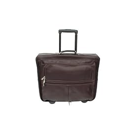 Piel Garment Bag on Wheels