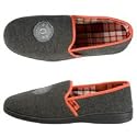 Manchester United Vintage Full Heel Slipper - Charcoal/Red Plaid
