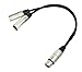 Kirlin Cable Y-303-01 - 1 Foot - XLR Female to Dual XLR Male Y-Cable