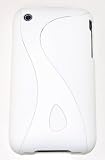 KingCase iPhone 3G & 3GS * Rubberized Slim Slider Twist Case (White & White) 8GB, 16GB, 32GB