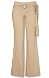 XOXO - Yoke Pant w/ Rhinestone Rope Belt by XOXO