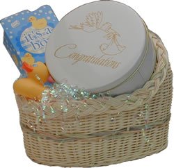 Baby Bassinet - Boy by Carolina Cookie