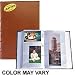 Pioneer Sewn Bonded Leather BookBound Bi-Directional Photo Album, Brown Covers, Holds 300 4 x 6 Photos, 3 Per Page.