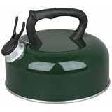 GREEN WHISTLING KETTLE 2L NEW& BOXED FOR CAMPING GAS  from PENDLEFORD