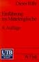 Einf�hrung ins Mittelenglische.