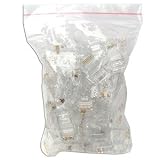 50-Pack RJ-45 Connectors (Clear)