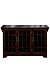 Craftsman Three Glass-door Granite-top Lowboy