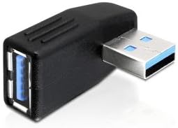 HDMIHOME BK Vertical Left Angle USB 3.0 Adapter A Male to Female
