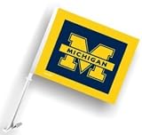 Michigan Wolverines Car Flag - COLLEGE ATHLETICS Sports Merchandise