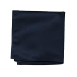 Solid Color Pocket Square by Jacob Alexander - Navy Blue