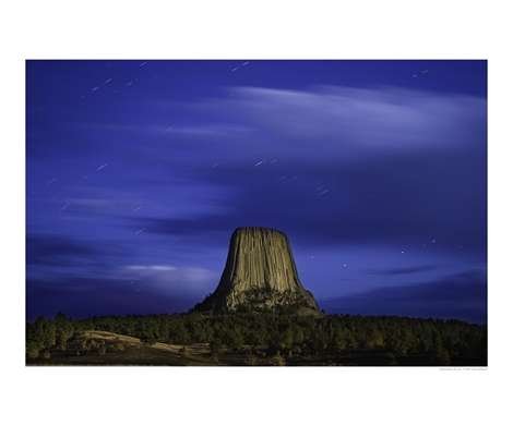Cover image : Devils Tower Sunset & Star Trails