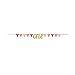 Hoffmaster Group 324521 Decor Pennant Banner with Pink One Glitter44; Pack of 12