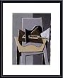 Art Poster Metal Framed Print - Guitar on a Table - Artist: Pablo (Ruiz y) Picasso- Poster Size: 16 X 19