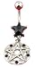 Gothic Pentacle belly ring