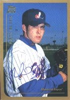 Matt Blank, Cape Fear Crocs - Expos Affiliate, 1999 Bowman Rookie Autographed Card