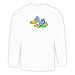 Long Sleeve T-shirt with duck, bird, animal Large White