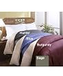 MARRIKAS 233TC Feather Down FULL QUEEN Size KHAKI/BLUE Reversible Comforter