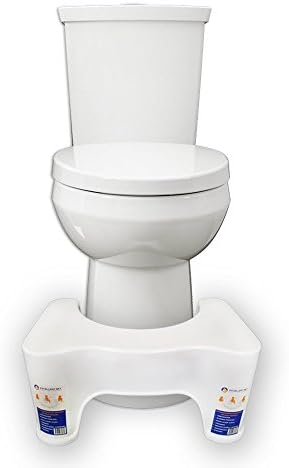 NEW 2016 The Bestselling ExSky Plastic Toilet Potty Step Stool Premium Quality White 8"