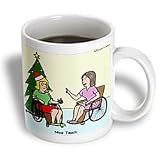Rich Diesslins Funny Christmas Cartoons - Wheelchair Christmas Tree - Mugs