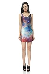 Sexy Polyester/Spandex Sleeveless Tank Sheath Tunic  with a Brush/Sweep Train 