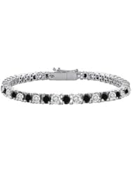 Black and White Diamond Tennis Bracelet with 5 CT Diamonds