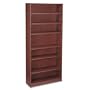 Basyx Heavy-Duty Signature Series Bookcase, 7 Shelves, 36W X 11-3/4D X 84H, Mahogany
